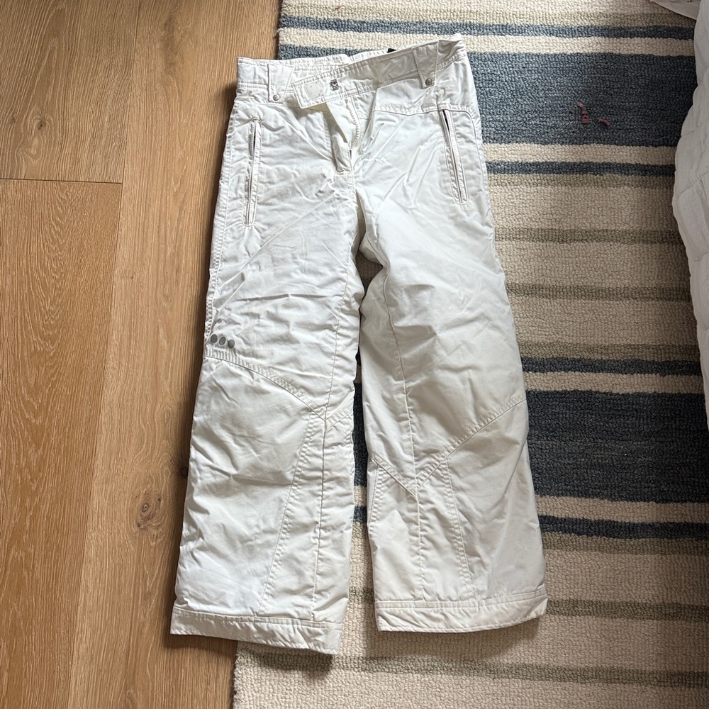 Juniors White Ski Pants